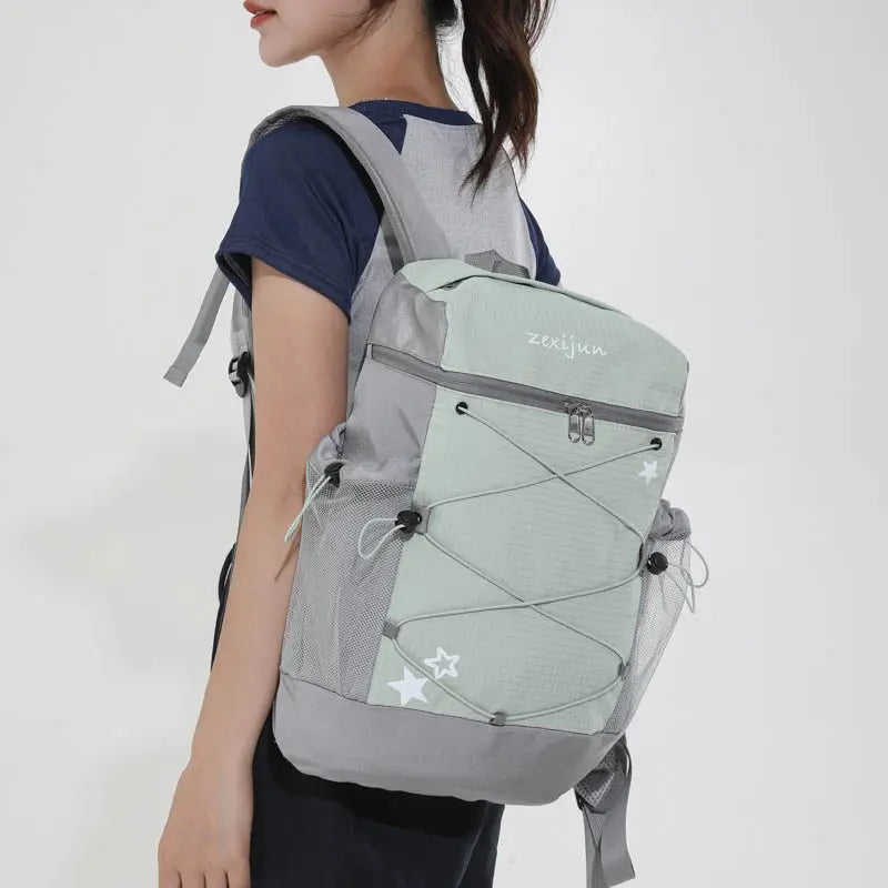 Nixie Large Drawstring Backpack – Lightweight Travel & Hiking Bag Travel Backpack Nixie