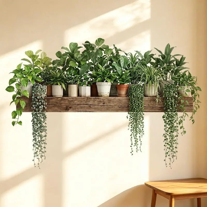Green Dill Leaf Wall Decals – Removable Waterproof Vinyl Stickers
