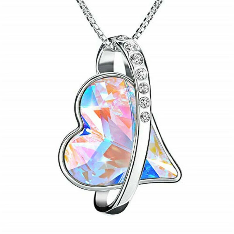 Heart Crystal Zircon Pendant Necklace – Trendy Women's Jewelry Pendant Necklace Nixie