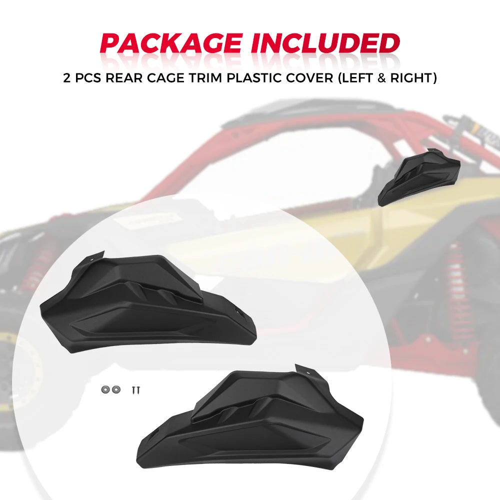 Rear Cage Trim Cover for Can-Am Maverick X3 LH RH 2017–2025 UTV Cage Trim Cover Nixie