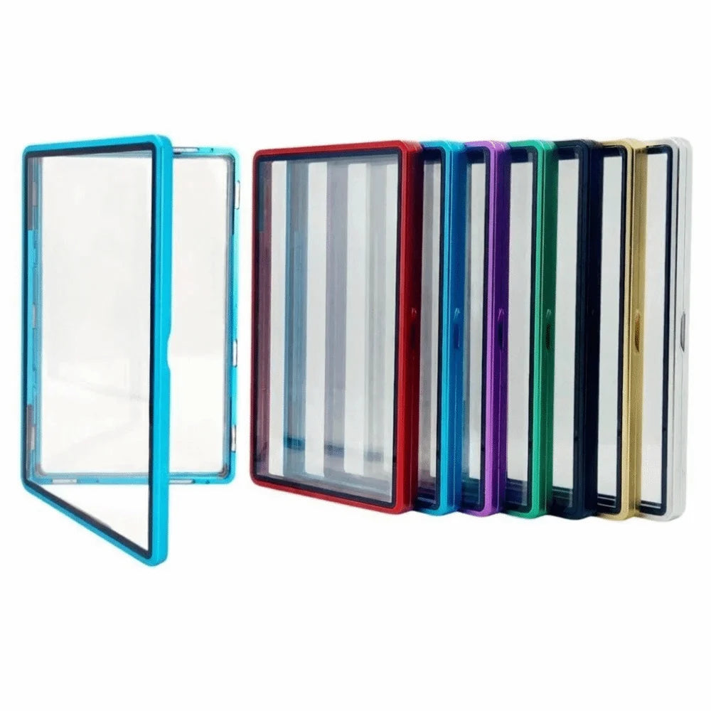 2-in-1 Graded Card Slab Case – Magnetic Metal & Glass Display