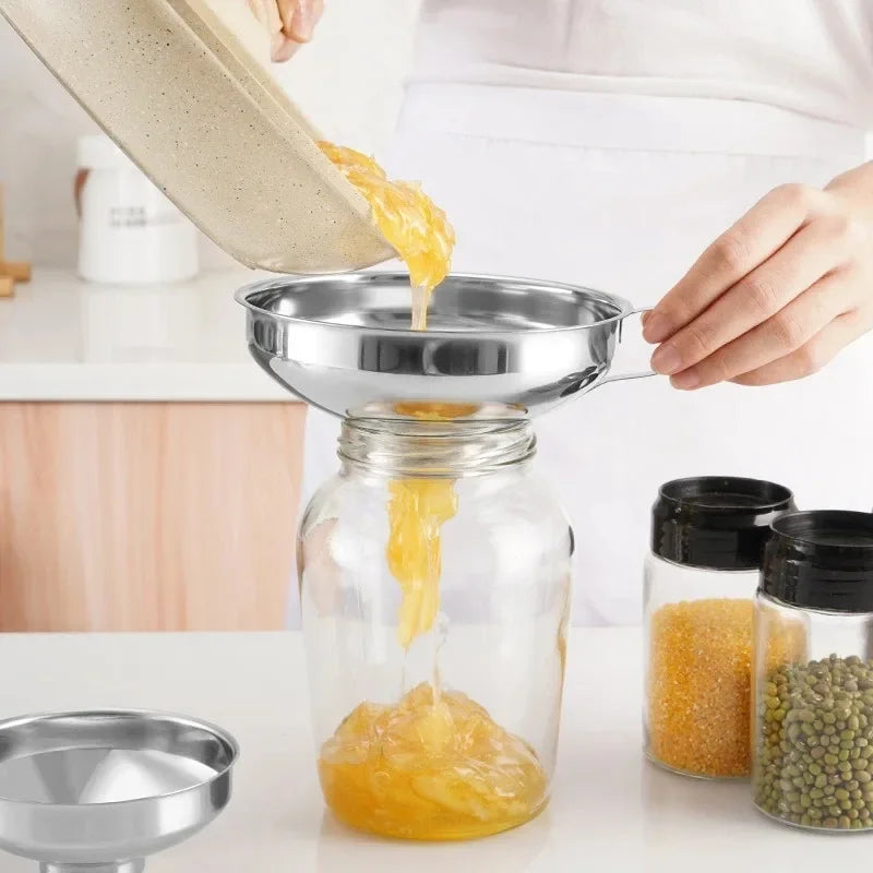 Stainless Steel Wide Mouth Canning Funnel – 2 Sizes Kitchen Canning Funnel Nixie