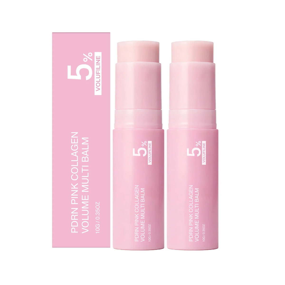 PDRN Pink Collagen Multi Balm Stick – Face, Neck & Eye Moisturizing Balm Stick Nixie 2Pcs
