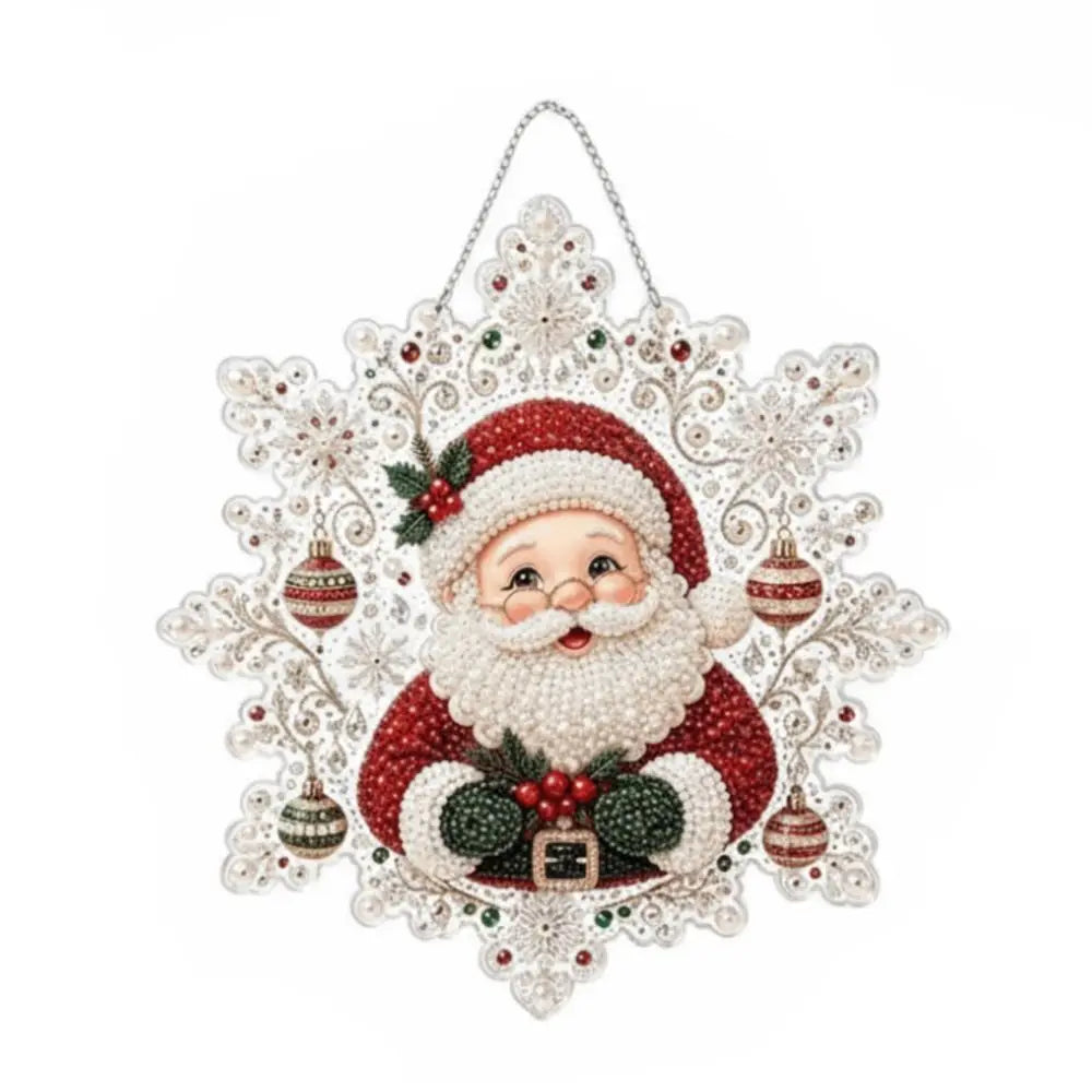5D Snowflake Diamond Painting Christmas Ornament Kit | DIY Diamond Painting Kit Nixie