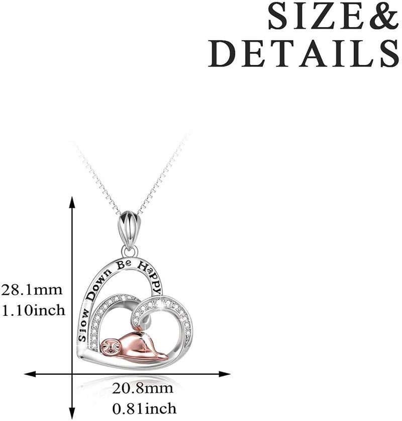 Glass Vintage Animal Pendant Necklace – Mood Tracker Women