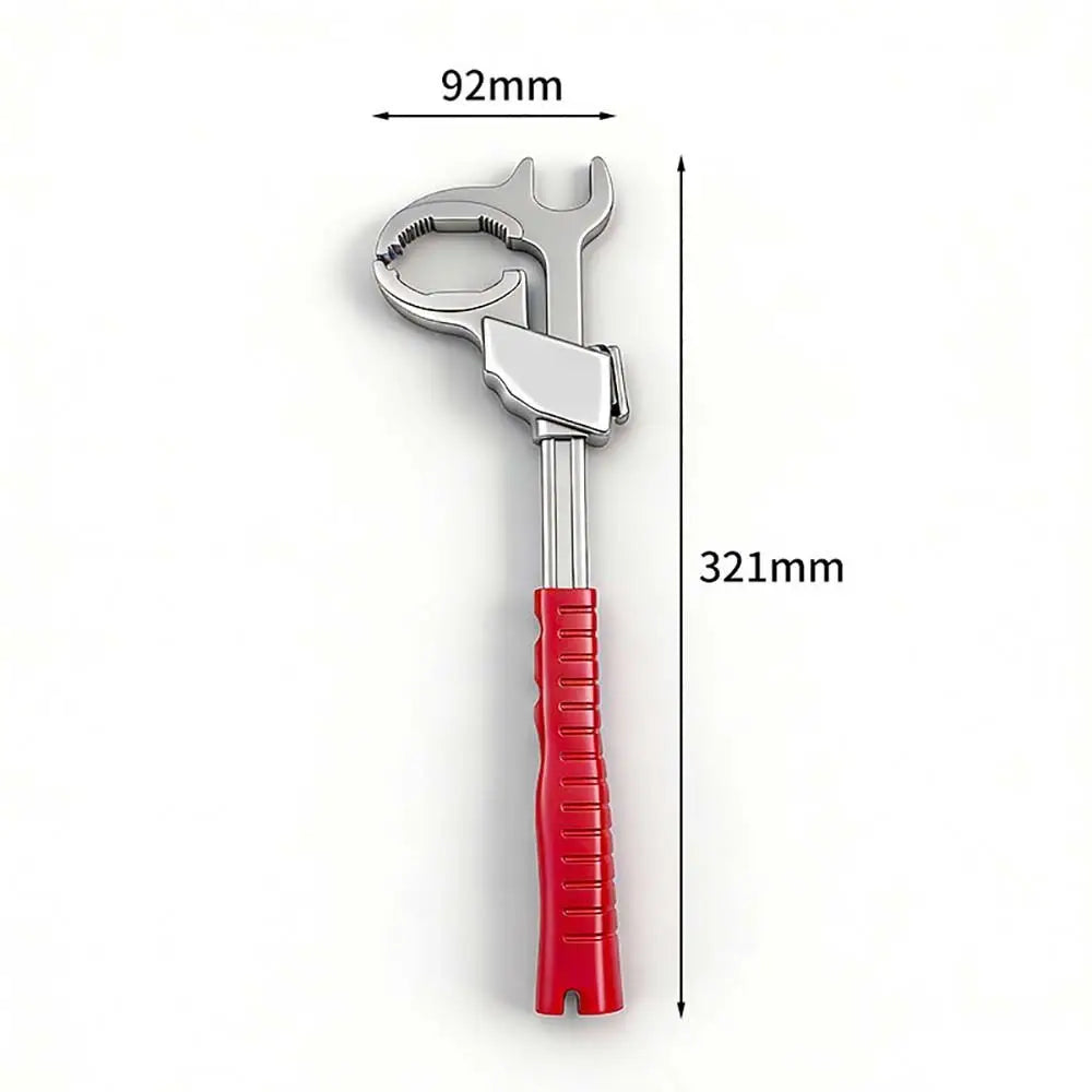 Adjustable Aluminum Faucet Wrench – Multi-Use Sink Spanner Tool