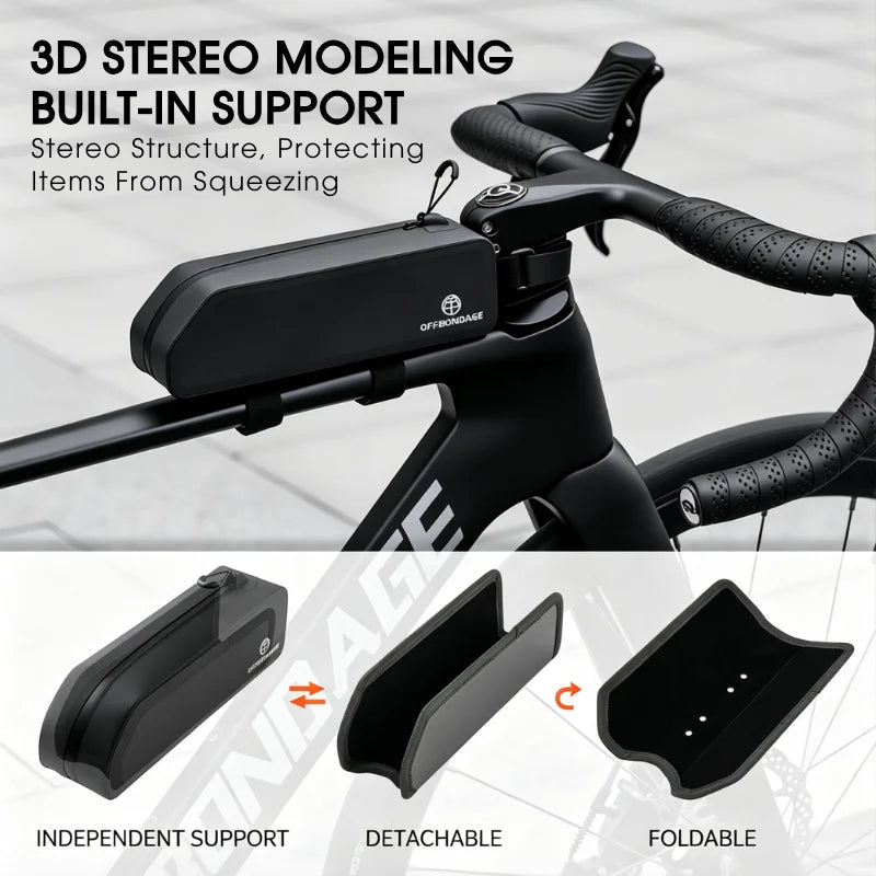 OFFBONDAGE Waterproof Bike Top Tube Bag | TPU Frame Bag Bike Frame Bag Nixie