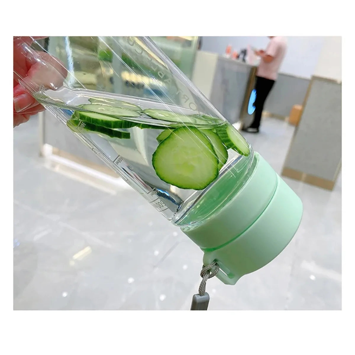 FEB.WIND 800ml Sports Water Bottle with Carry Rope – BPA-Free Sports Water Bottle Nixie