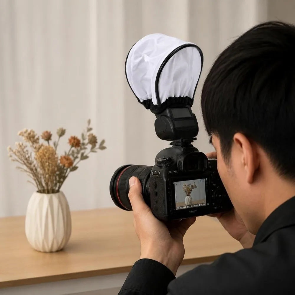 4pcs Universal Camera Flash Diffuser Softbox Set | Mini Bounce