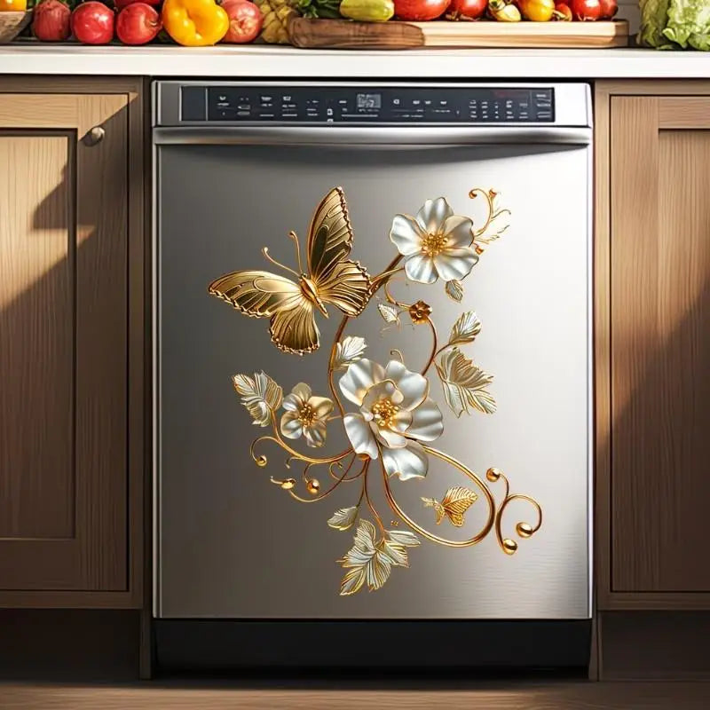 Floral Animals Removable PVC Wall Decal – Waterproof Kitchen Sticker Wall Decal Sticker Nixie
