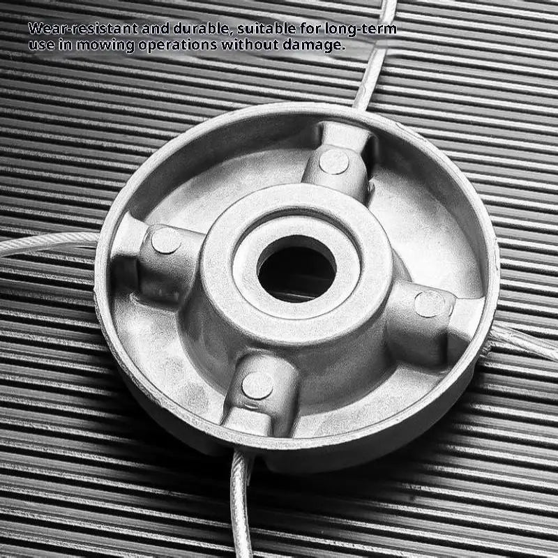 Aluminum Alloy Grass Trimmer Head with Steel Wire Lines Trimmer Head Replacement Nixie