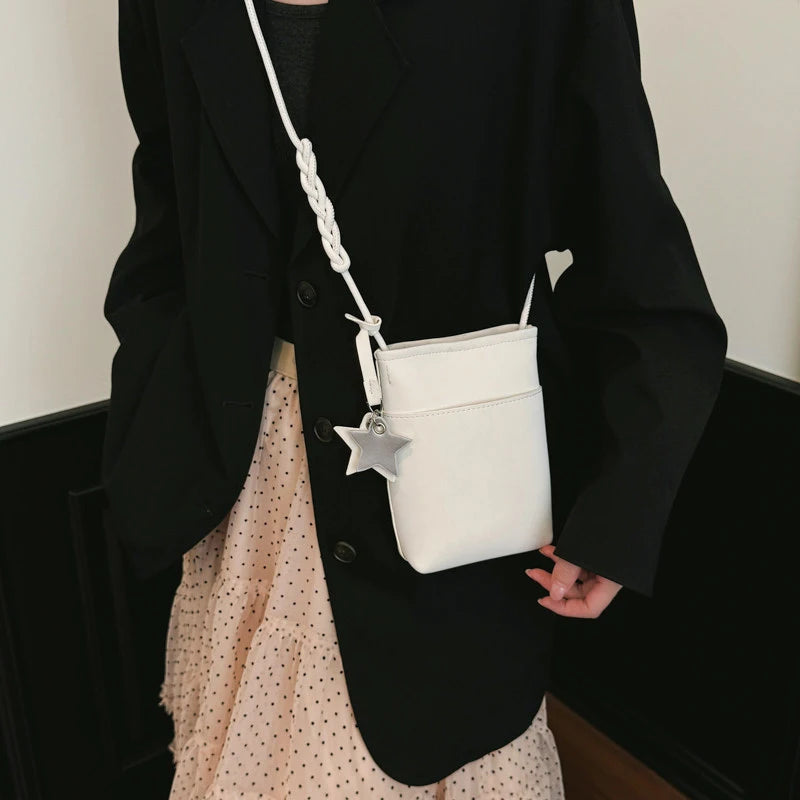 Korean Mini Crossbody Bucket Bag – Trendy Phone Bag Mini Crossbody Bag Nixie