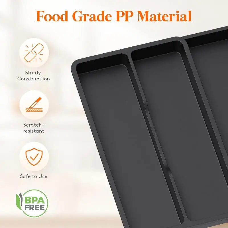 Expandable Cutlery Drawer Organizer Tray | Adjustable Kitchen Drawer Organizer Tray Nixie