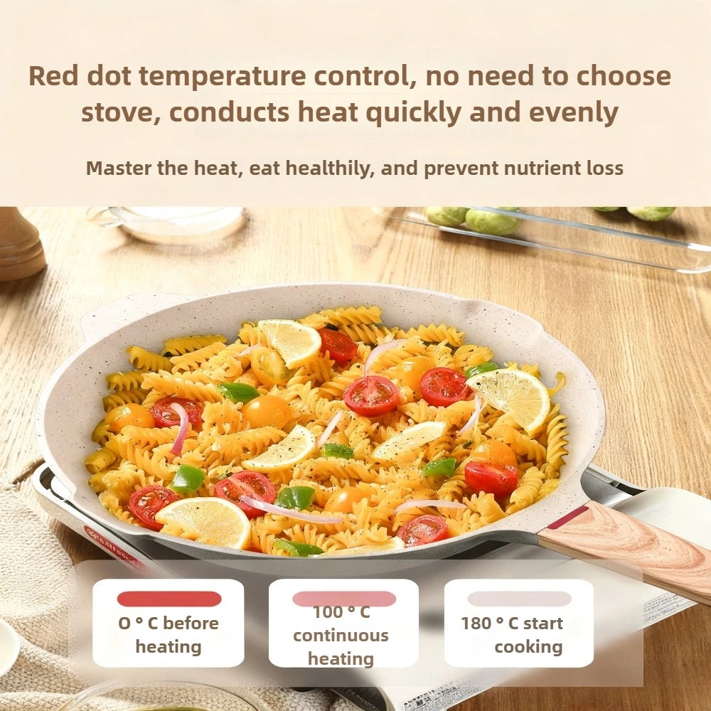 FEB.WIND Nonstick Frying Pan with Lid – Gas & Induction Ready Nonstick Frying Pan Nixie
