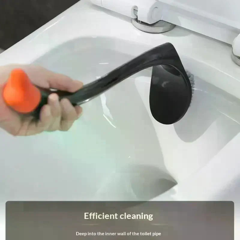 Swan Shape Toilet Brush with Long Handle & Holder