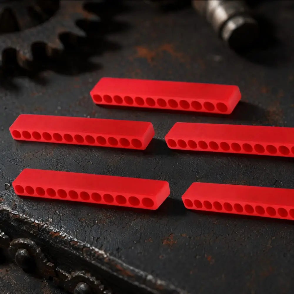 5-Pack 1/4" Screwdriver Bit Holder Strip Organizer – 12 Holes Bit Holder Organizer Nixie