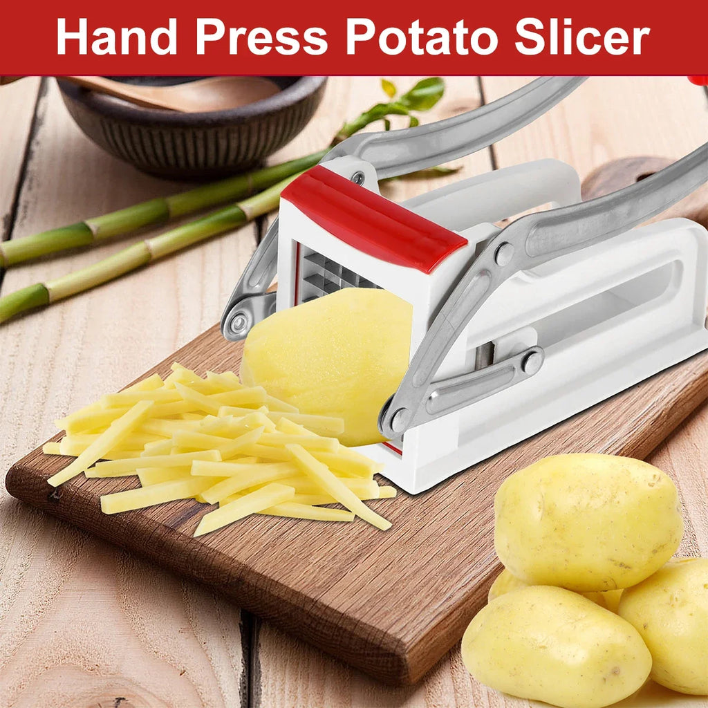 Stainless Steel French Fry Cutter – 25 & 49 Hole Blades French Fry Cutter Nixie