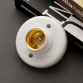 E27 Lamp Socket PP Light Bulb Holder 220V 10A – White