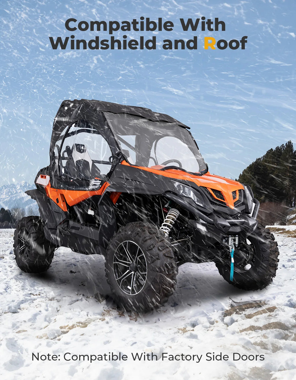 Soft Cab Enclosure w/ Windows for CFMOTO ZForce 500/800/1000 UTV Cab Enclosure Nixie