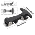 Rubber Hood Catch with Bracket 2pcs – Stainless Steel T-Handle Hood Catch Latch Nixie DK124S2
