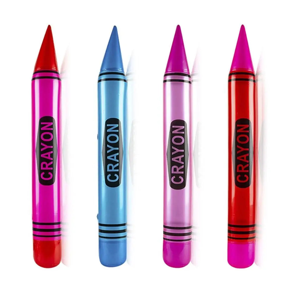 Giant Inflatable Neon Crayon Party Prop – 105cm PVC Decoration