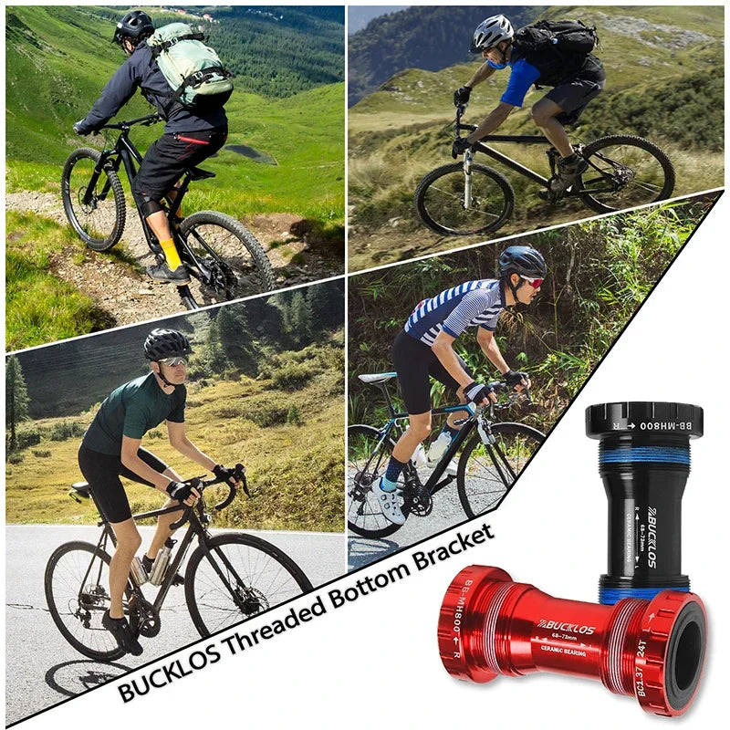 BUCKLOS 24mm BSA Threaded Bottom Bracket BB68/73 MTB Road Bike