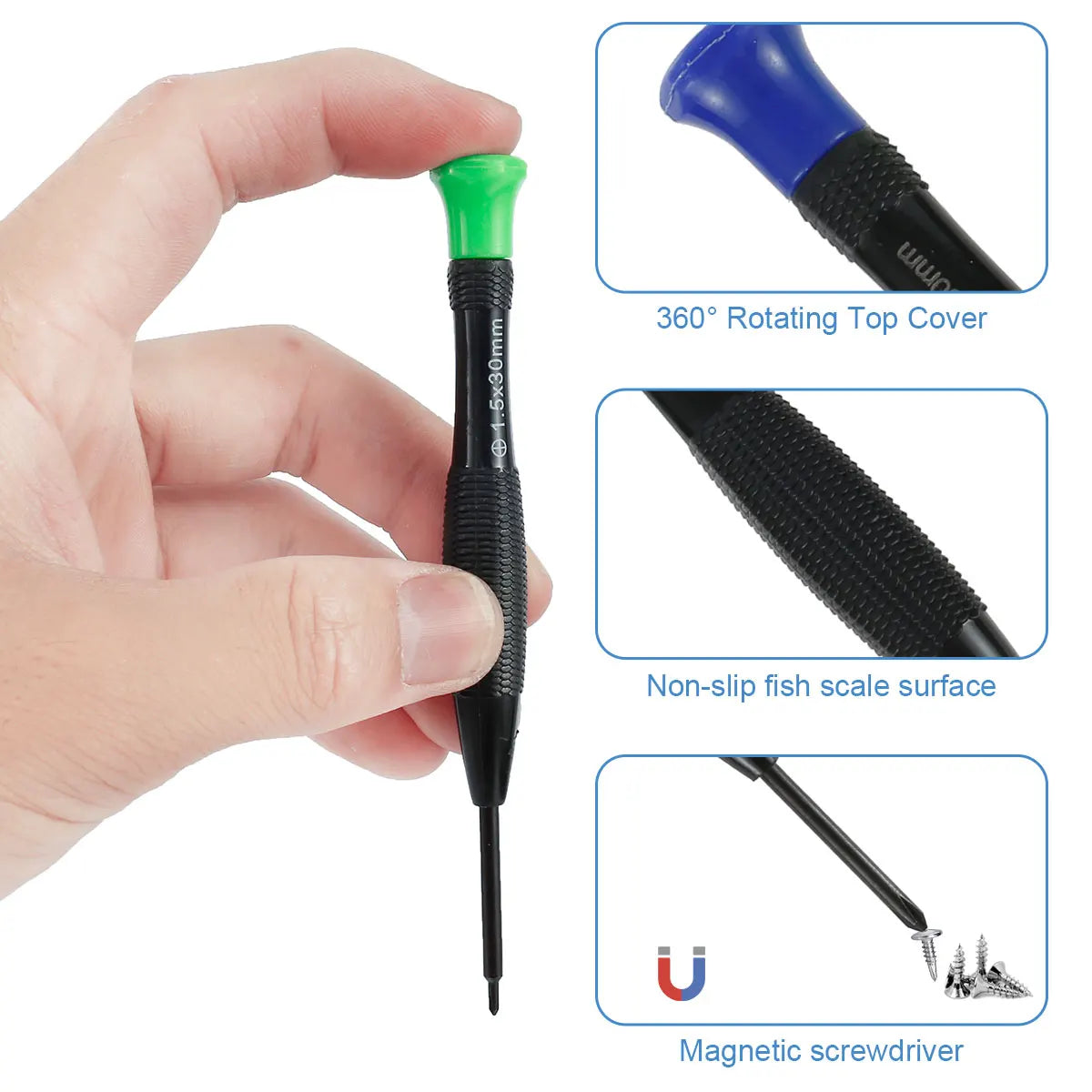 20-Piece Precision Screwdriver Set – Phillips, Y-Shape & More