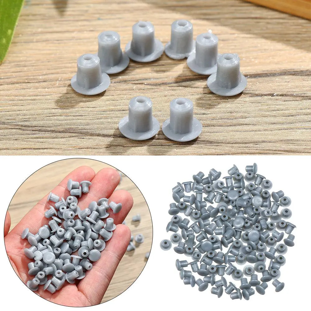 100Pcs Plastic Hole Plugs – Furniture Screw Hole Covers & Caps Furniture Hole Plugs Nixie
