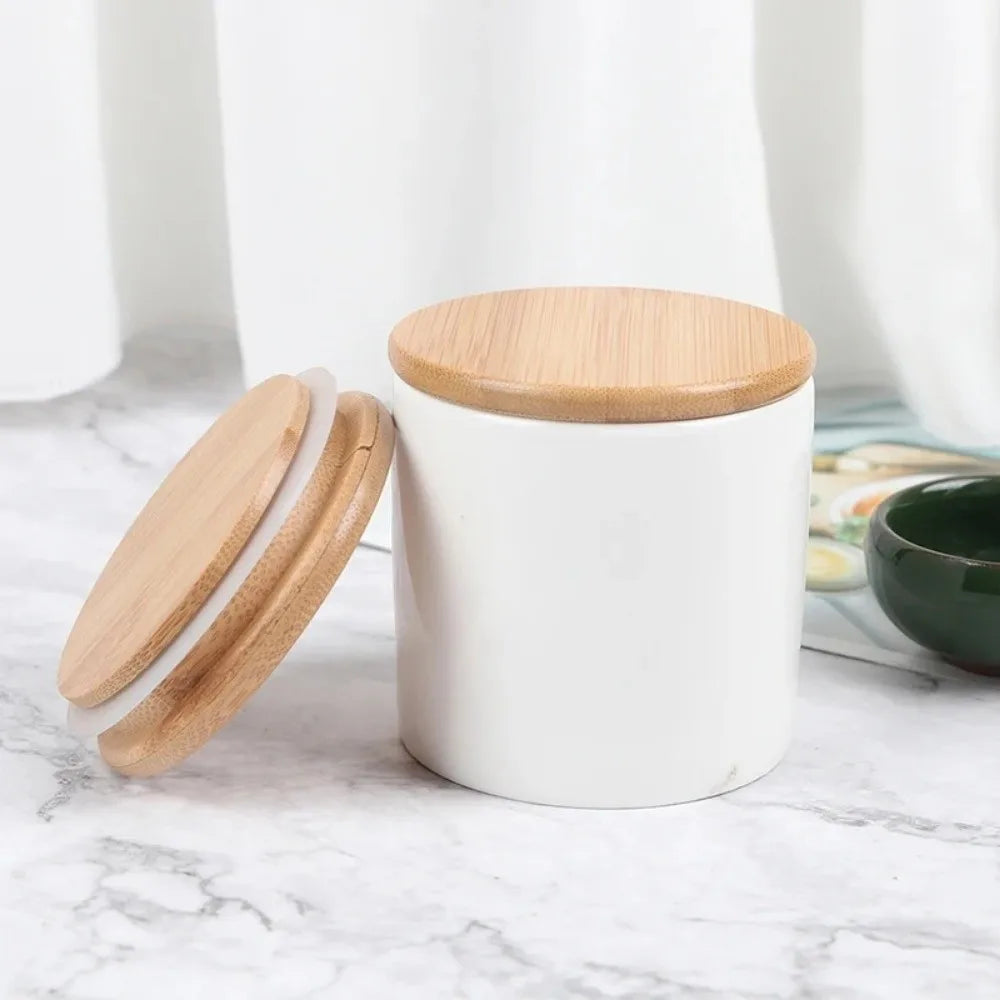 Reusable Bamboo Mason Jar Lids with Silicone Seal – 85mm Mason Jar Lids Nixie