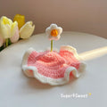 Handmade Woven Pet Hat for Cats & Dogs – Fun Headwear Pet Costume Hat Nixie B M