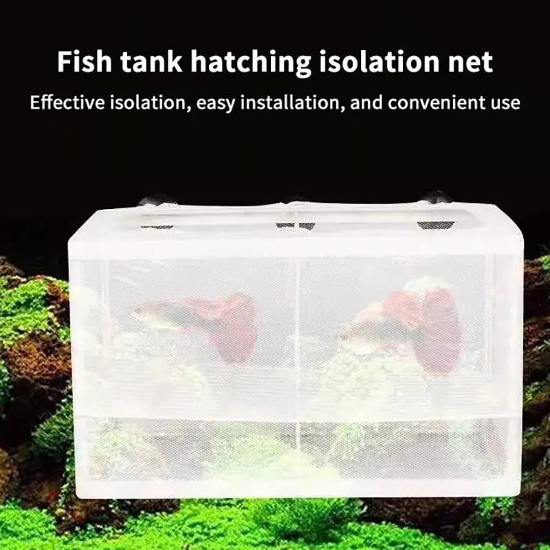 Aquarium Fish Breeding Box Hatchery Isolation Net 1/2PCS S/L