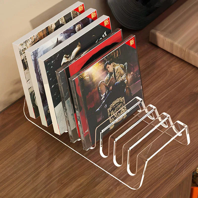Transparent CD Rack – Album, Record & Tape Display Stand