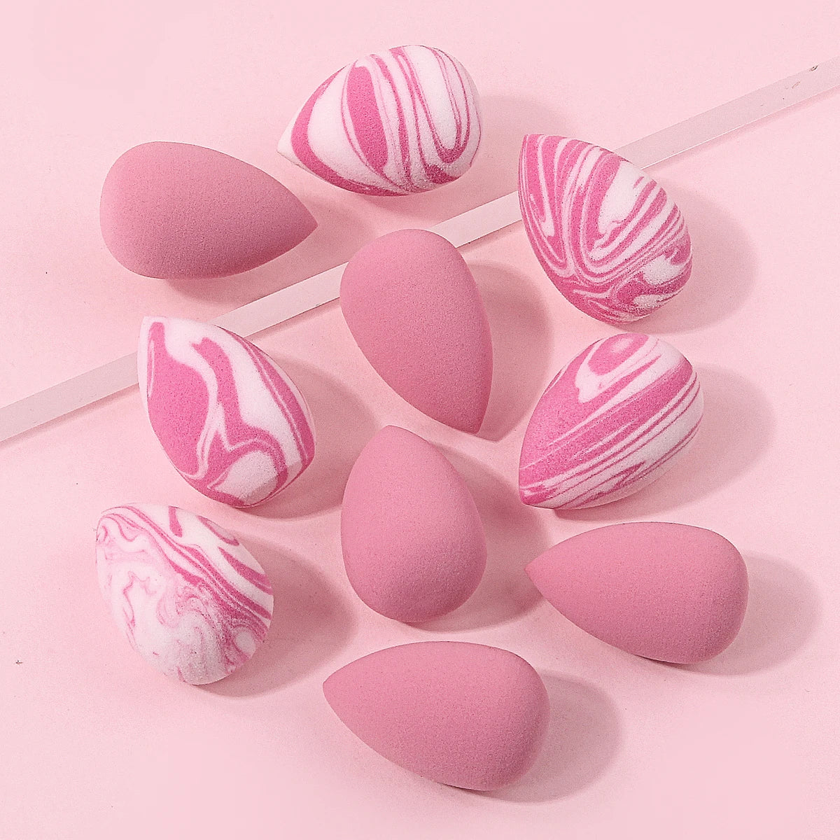 10-Pack Mini Makeup Blending Sponges – Teardrop, Wet & Dry Makeup Blending Sponge Nixie Default Title