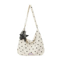 Women's Bowknot Polka Dot Cloud Crossbody Bag – Summer Women's Crossbody Bag Nixie White Polka Dot
