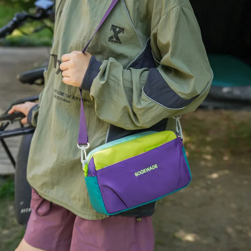 Nixie Purple Contrast Crossbody Bag – Lightweight Sports Phone Bag Crossbody Bag Nixie