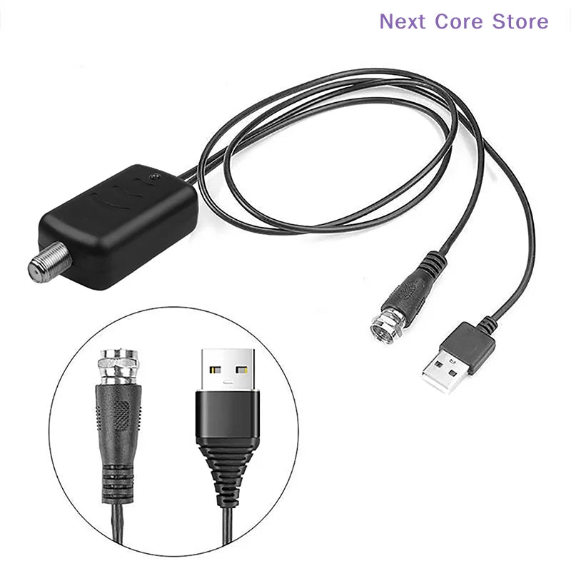 HDTV Antenna Amplifier 4K High Gain TV Signal Booster UHD TV Antenna Amplifier Nixie