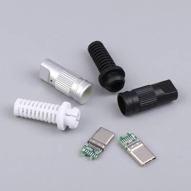 USB 3.1 24-Pin Type-C Male Solder Plug DIY Repair 2/5 Pack USB-C Solder Connector Nixie