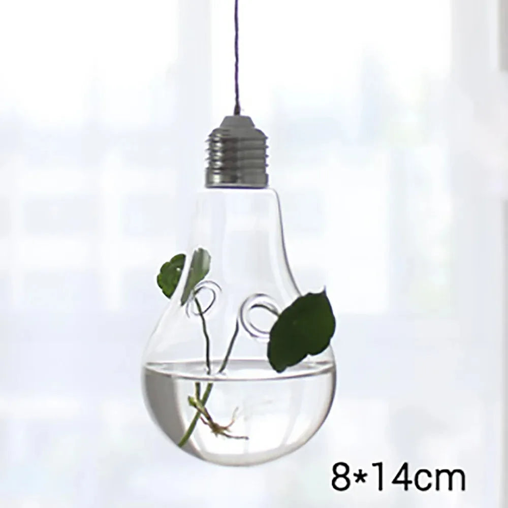 Hanging Glass Vase – Hydroponic Plant Pot, 12 Shapes Hanging Glass Vase Nixie