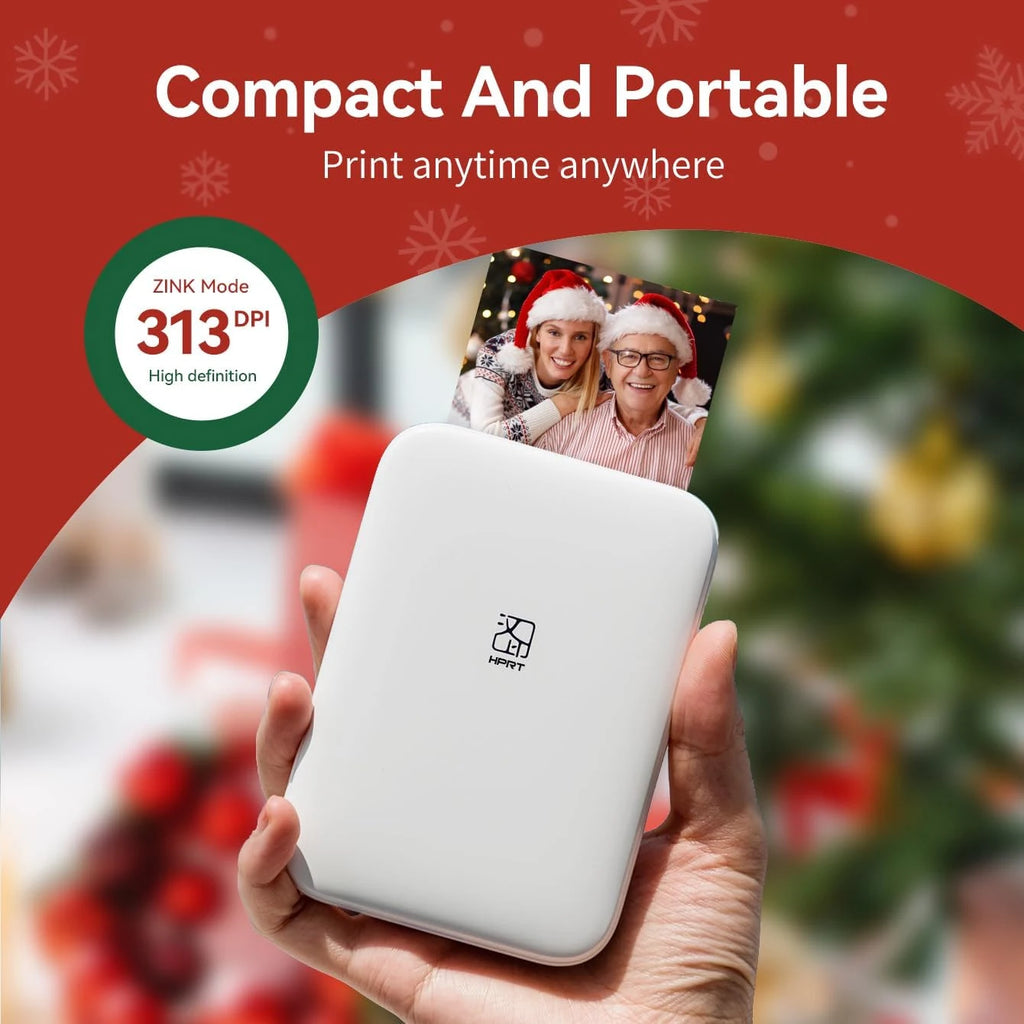 HPRT MT53 Portable Bluetooth Photo Printer | 2x3" Zink Portable Photo Printer Nixie