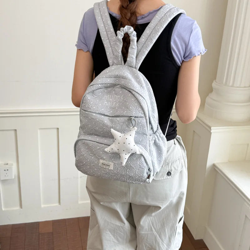Polka Dot Nylon Backpack for Women – Lightweight Travel Bag Women's Backpack Nixie