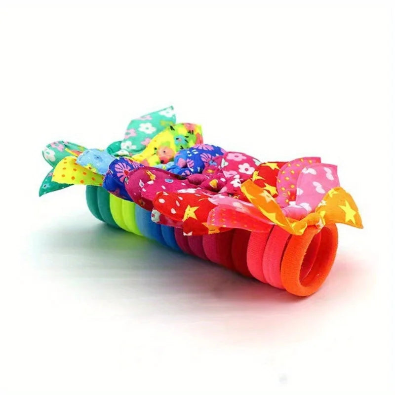 20pcs Cute Pet Hair Bows with Rubber Bands for Dogs & Cats Pet Grooming Bows Nixie