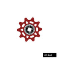 ENLEE Ceramic Bearing Aluminum Jockey Wheel – MTB Derailleur Pulley Derailleur Jockey Wheel Nixie 10T-Red