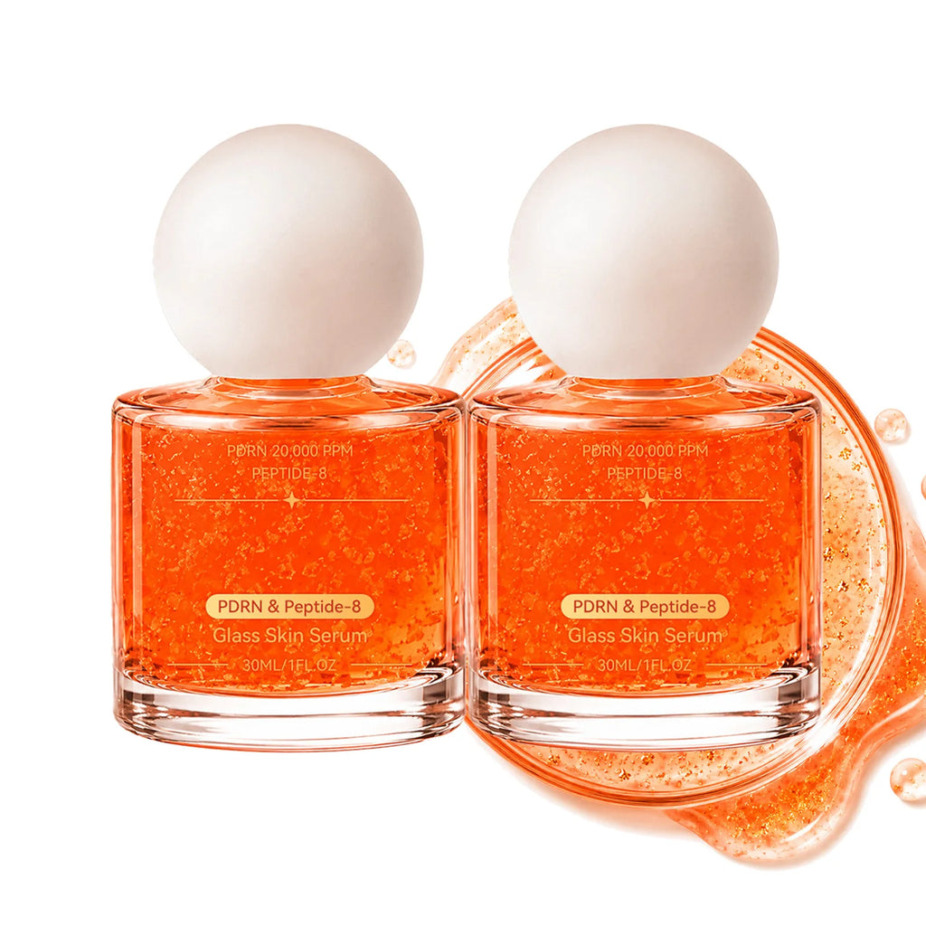 PDRN & Peptide-8 Glass Skin Serum | Shimmer Facial Essence Facial Serum Nixie