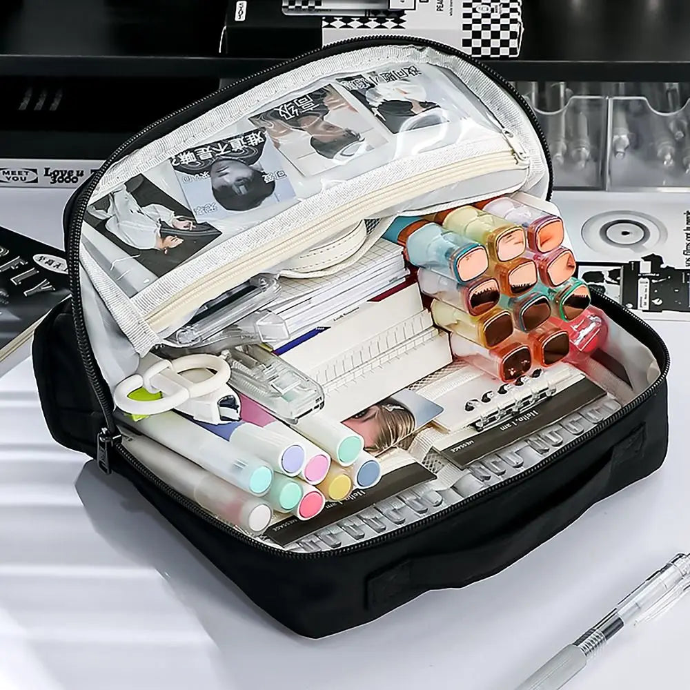 11-Layer Large Capacity Pencil Case with Handle | Student Pen Bag Pencil Case Nixie