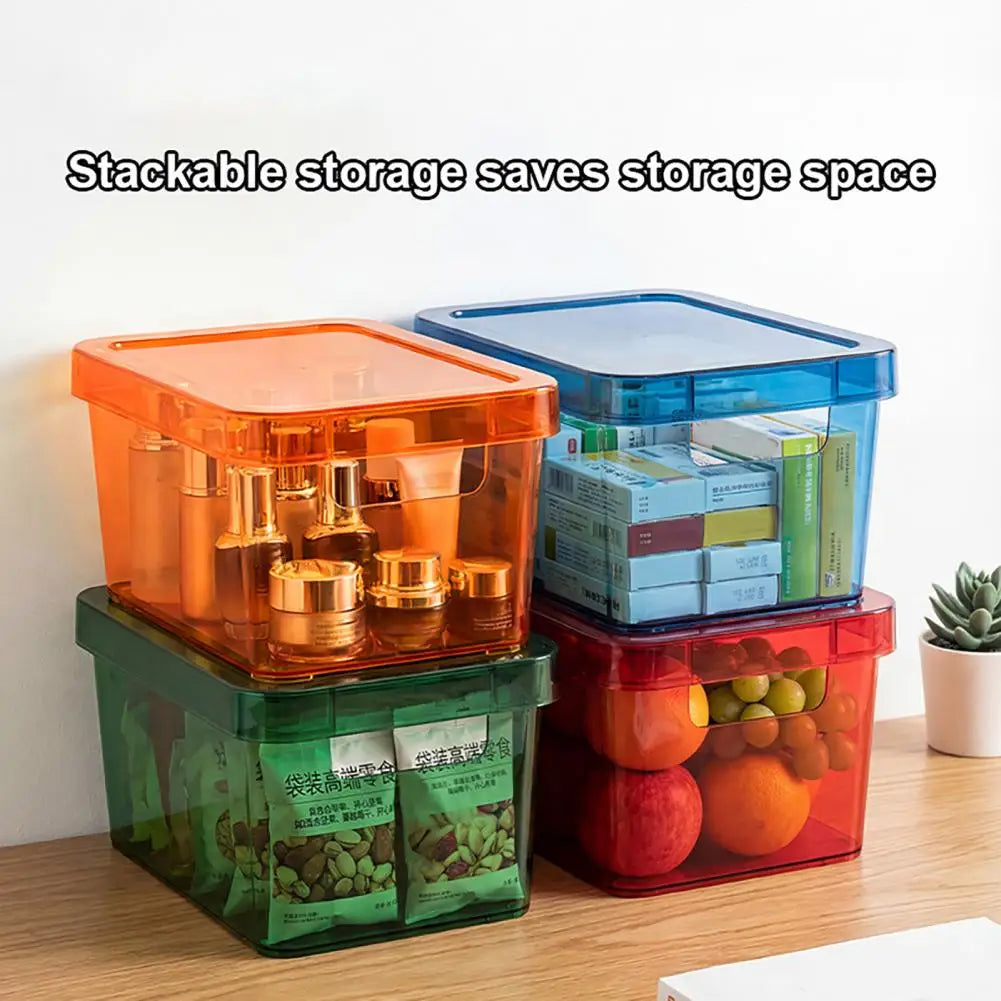Moisture-Proof Stackable Storage Box with Clear Lid | Organizer