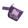 Mini Transparent Zipper Storage Bag – Cosmetic & Coin Pouch Mini Zipper Pouch Nixie Purple-2