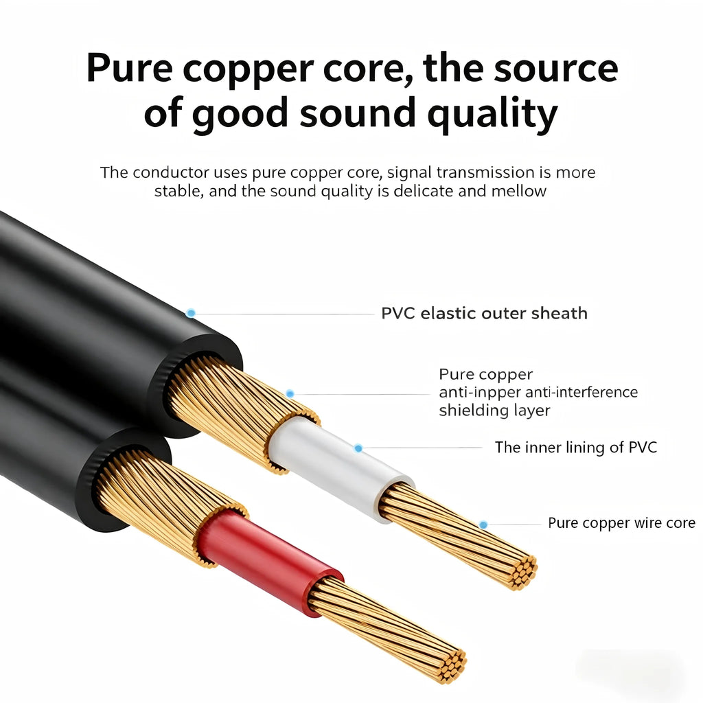 6.35mm Mono Guitar Instrument Cable 1/4" TS Patch Cord Instrument Cable Nixie