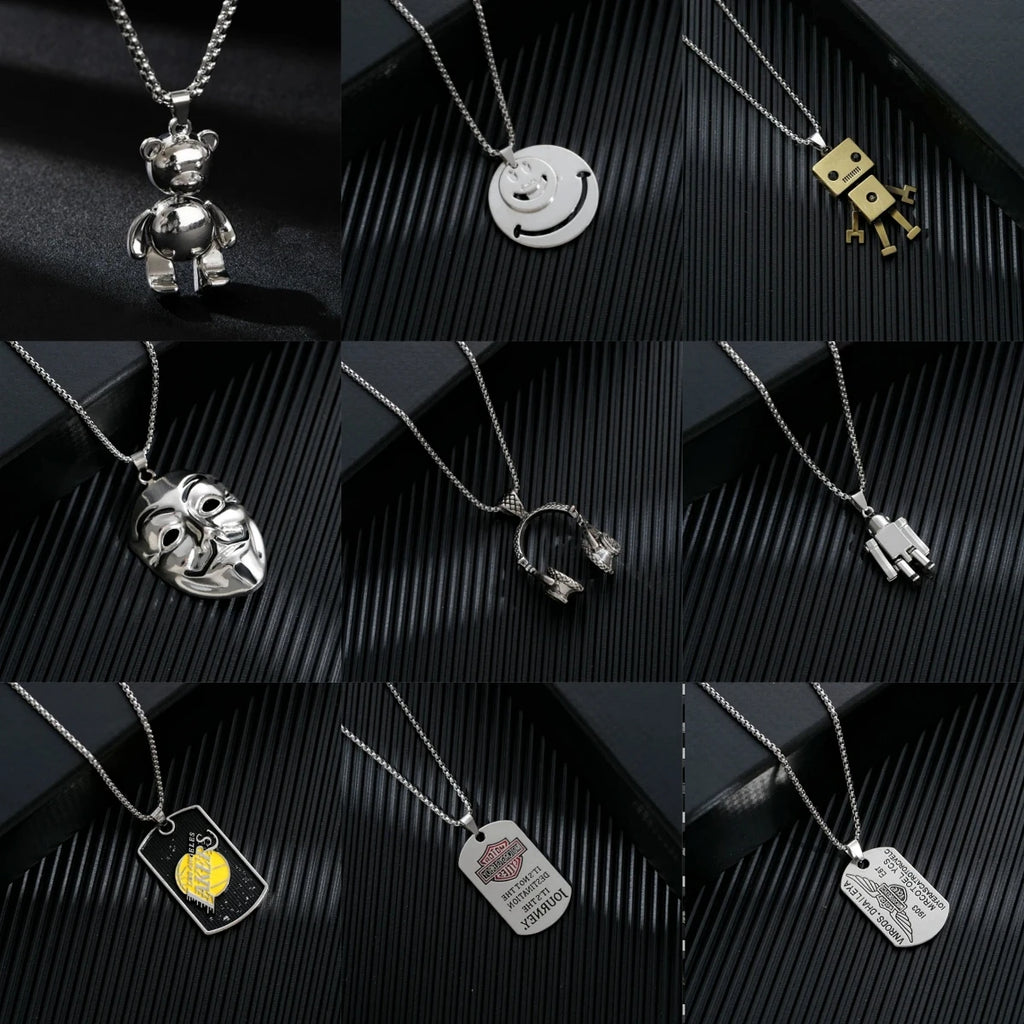 Hip Hop Long Pendant Necklace – Unisex Sweater Chain Pendant Necklace Nixie