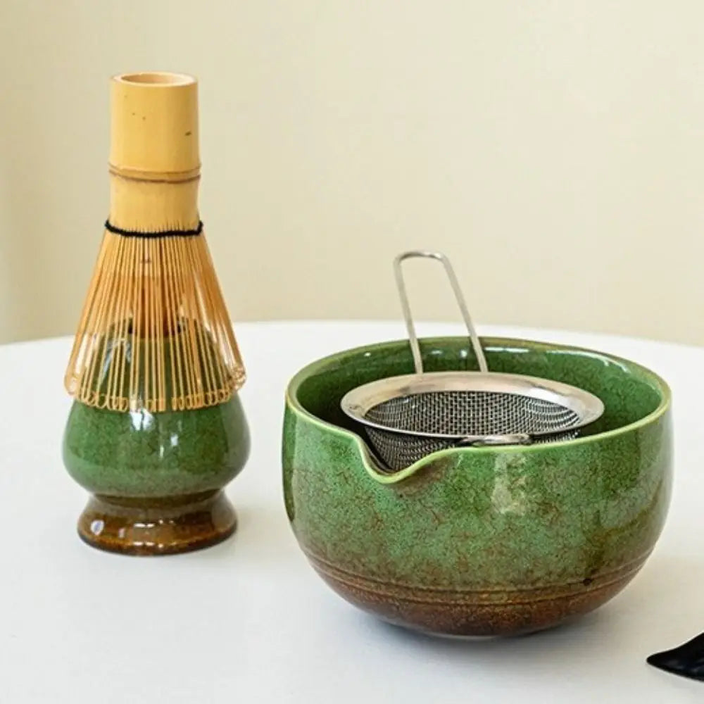 Japanese Matcha Tea Set – Bamboo Whisk, Bowl & Accessories Matcha Tea Set Nixie