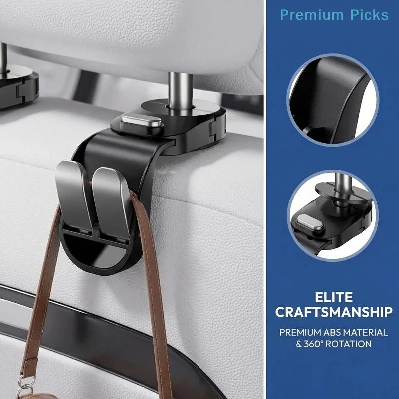 Foldable Car Headrest Hook – Seat Back Storage Organizer Car Seat Hook Nixie